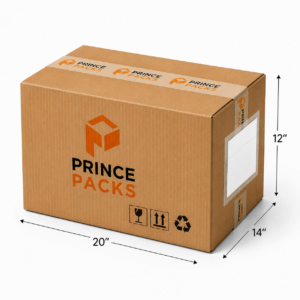 Home 4 Large Corrugated Boxes – 20 x 14 x 12 Inch