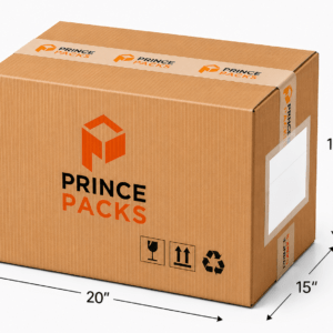 Home 5 Large Corrugated Boxes – 20 x 15 x 15 Inch