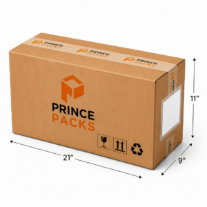 Home 7 Large Corrugated Boxes – 21 x 9 x 11 Inch
