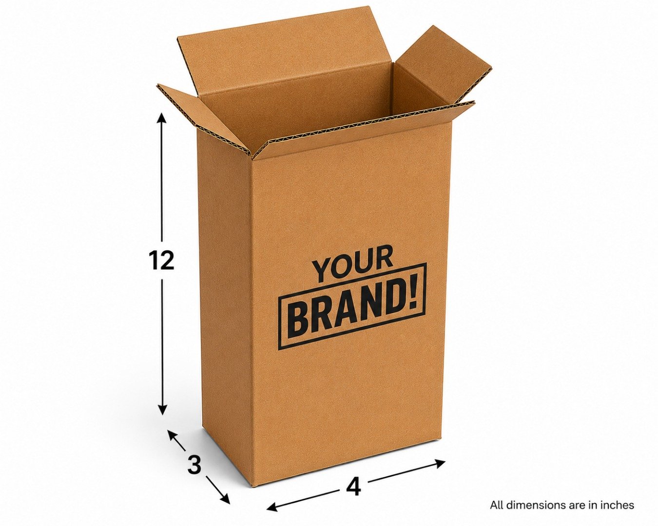 Shipping Box – 4 X 3 X 12 Inch 1 Shipping Box – 4 X 3 X 12 Inch