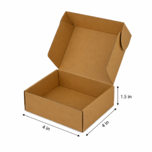 Custom Mailer Boxes in India | Corrugated Packaging | Prince Packs 4 X 4 X 1.5 Inch