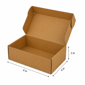 Custom Mailer Boxes in India | Corrugated Packaging | Prince Packs 6 X 4 X 2 Inch