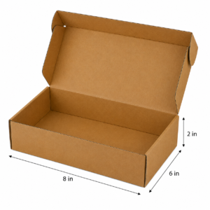 Custom Mailer Boxes in India | Corrugated Packaging | Prince Packs 8 X 6 X 2 Inch
