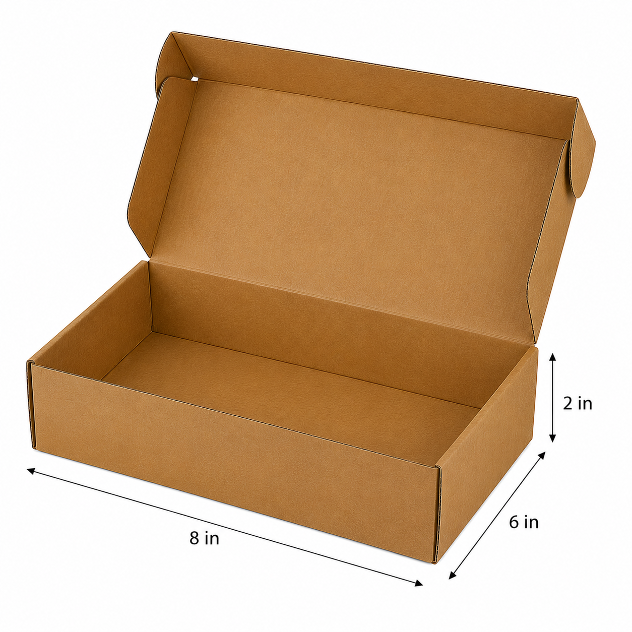 Custom Mailer Boxes in India | Corrugated Packaging | Prince Packs 8 X 6 X 2 Inch