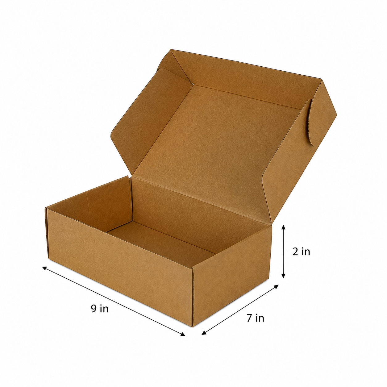 Custom Mailer Boxes in India | Corrugated Packaging | Prince Packs 9 X 7 X 2 Inch