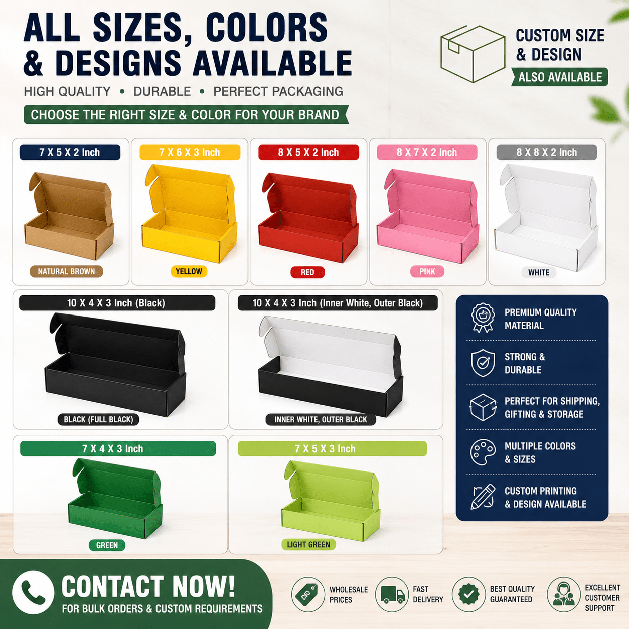 Color Mailer Box – 10 X 4 X 3 Inch 2 Color Mailer Box – 10 X 4 X 3 Inch - Image 2