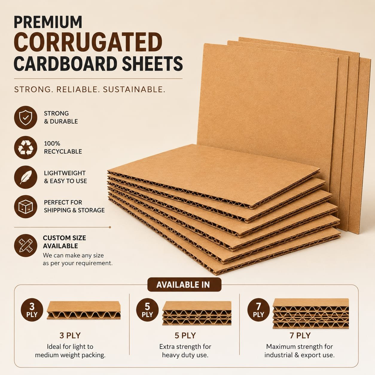 Custom Size Corrugated Sheet 3 Custom Size Corrugated Sheet - Image 3