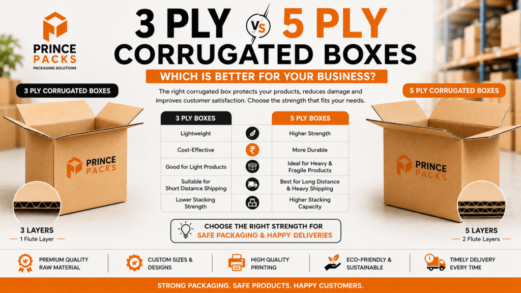 3 ply vs 5 ply corrugated boxes