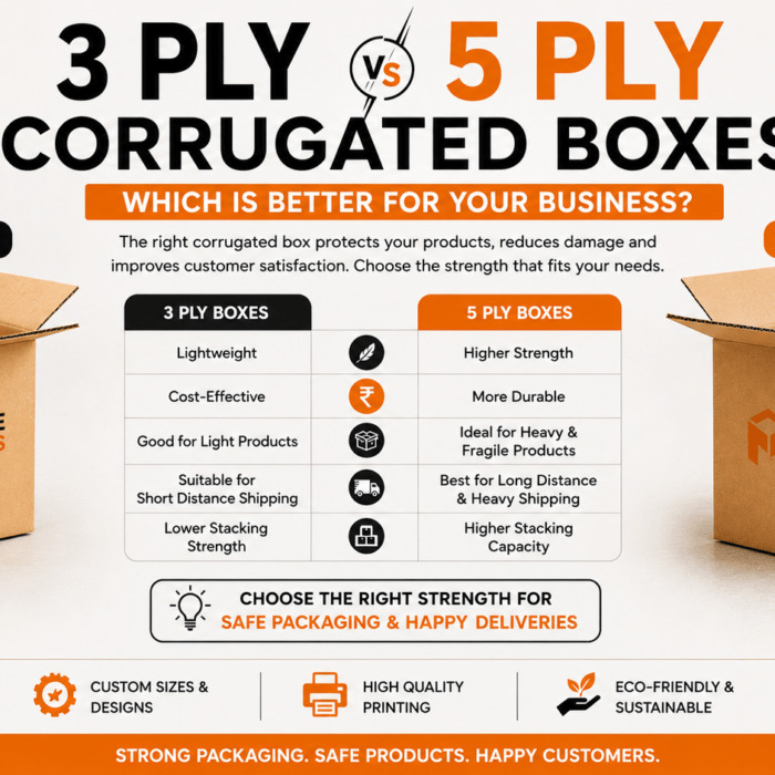 3 ply vs 5 ply corrugated boxes